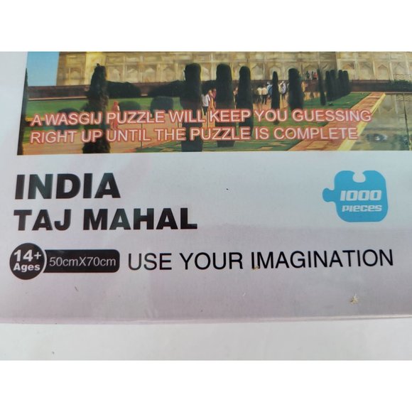 New In Box.  India Taj Mahal Jigsaw Puzzle 1000 pcs. WASGIJ Puzzle - Picture 4 of 6